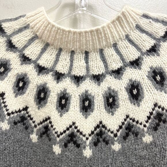 Ralph Lauren Exclusive Hand Knit Wool Angora Sweater Gray Size XL - Picture 7 of 11